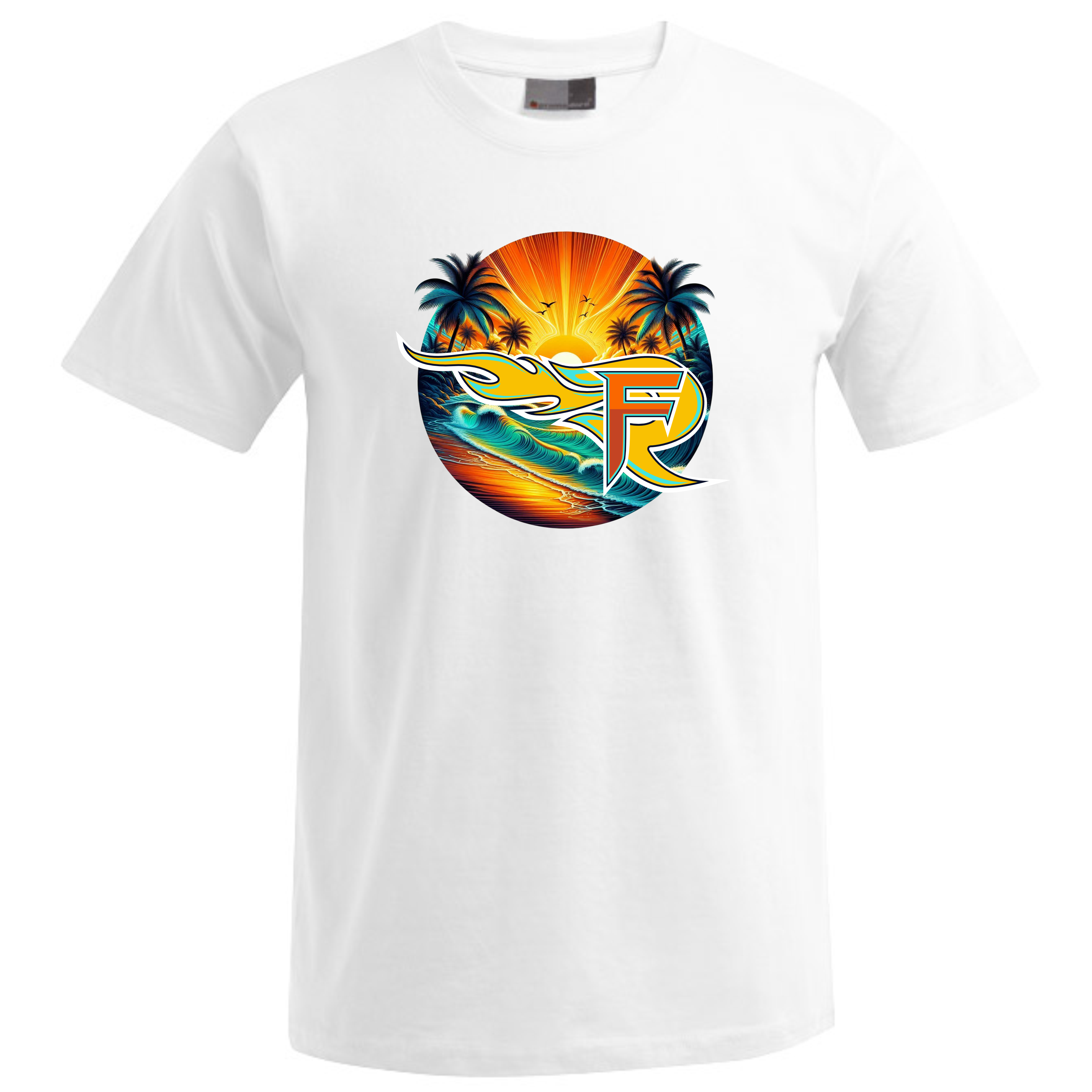 T-Shirt Summer Vibes weiß