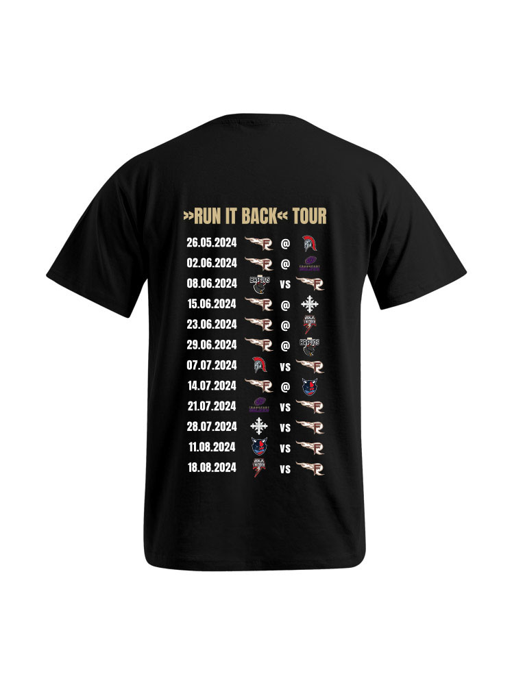 T-Shirt Bring it Back - Rhein Fire Tour 2024     M Schwarz
