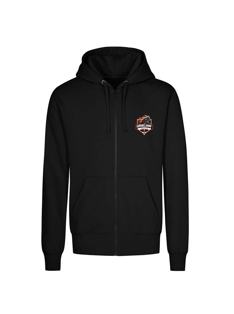 Hoodiejacke Fire Cats    L Schwarz