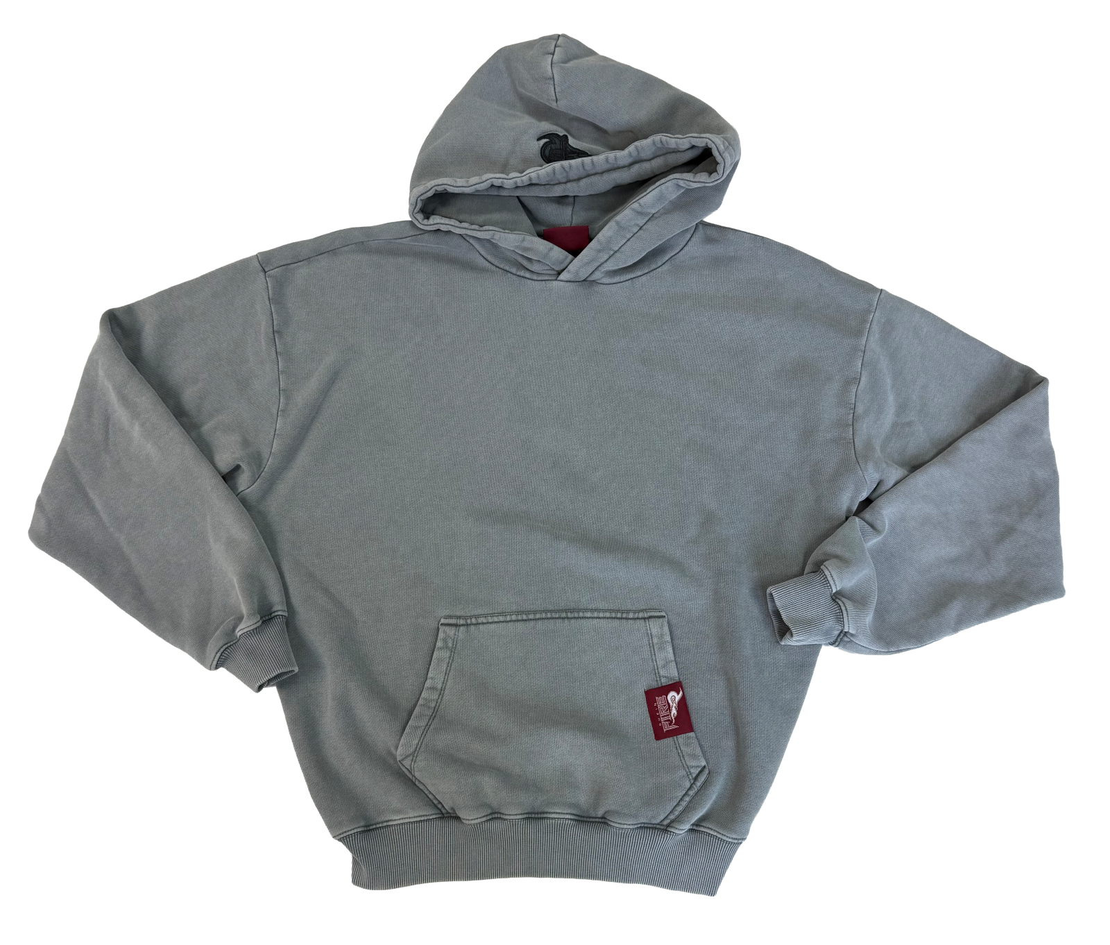 Hoodie Oversized wash grey