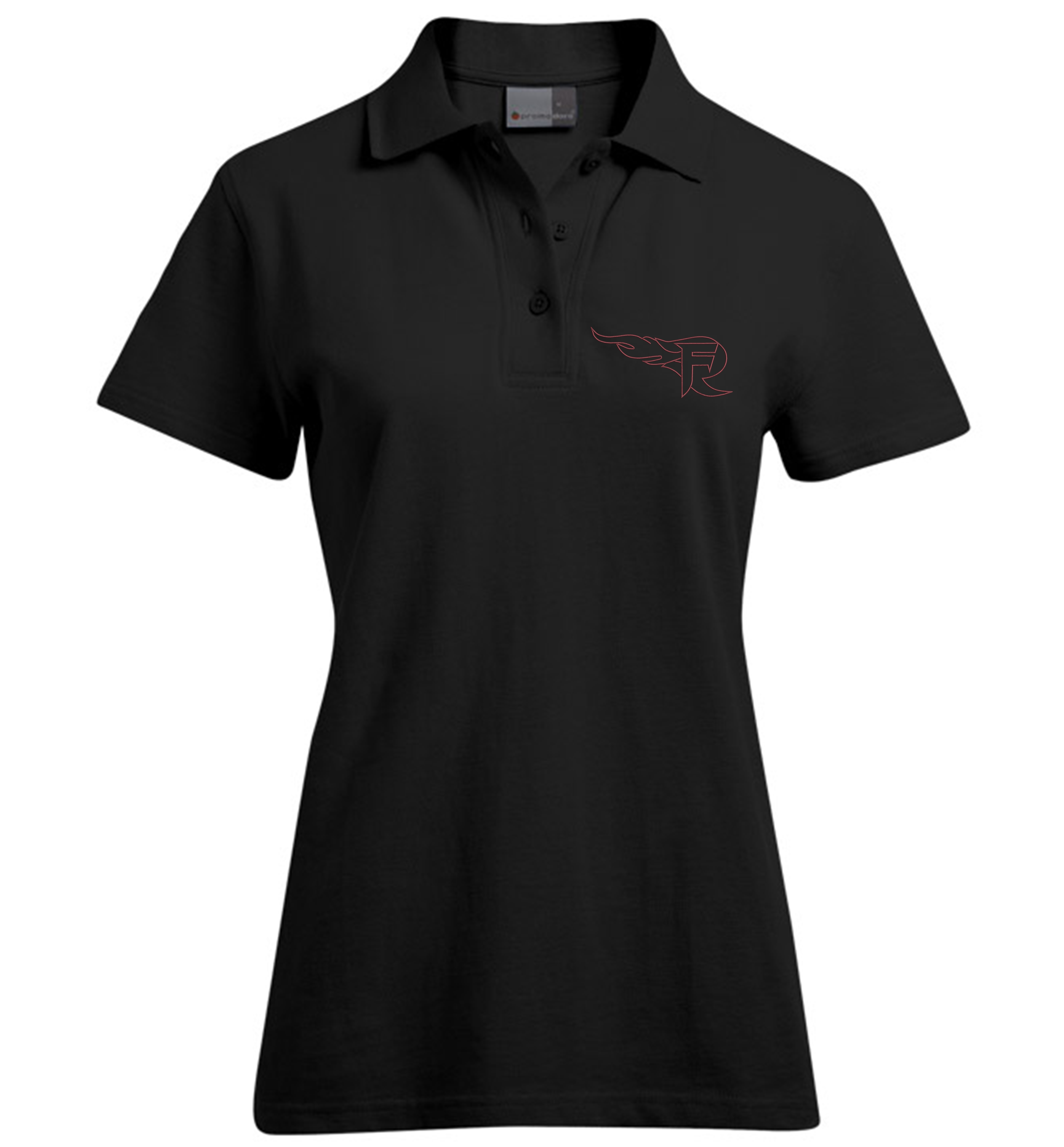 Polo Outline Collection Damen      S Schwarz Stick in Burgund